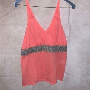 IISLI Sleeveless Top /Tank w/ Sequin Accents
